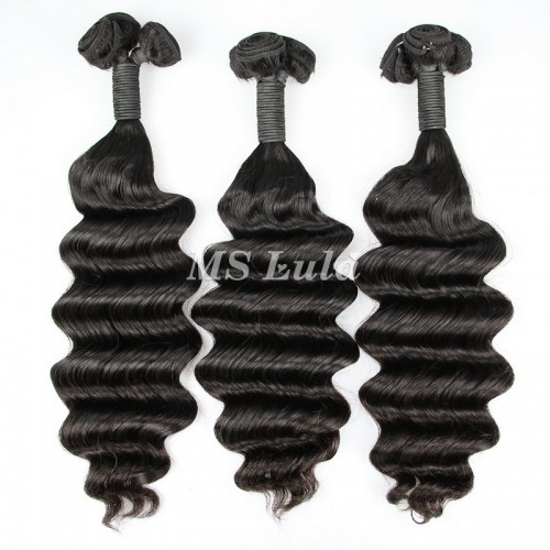 Loose Deep Wave Double Drawn Virgin Human Hair Bundles With 4x4 Lace Closure | Human Hair Wig | Lace Front